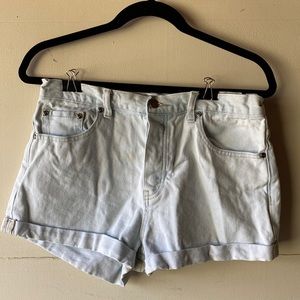 Blue Forever 21 High Waist Denim Shorts